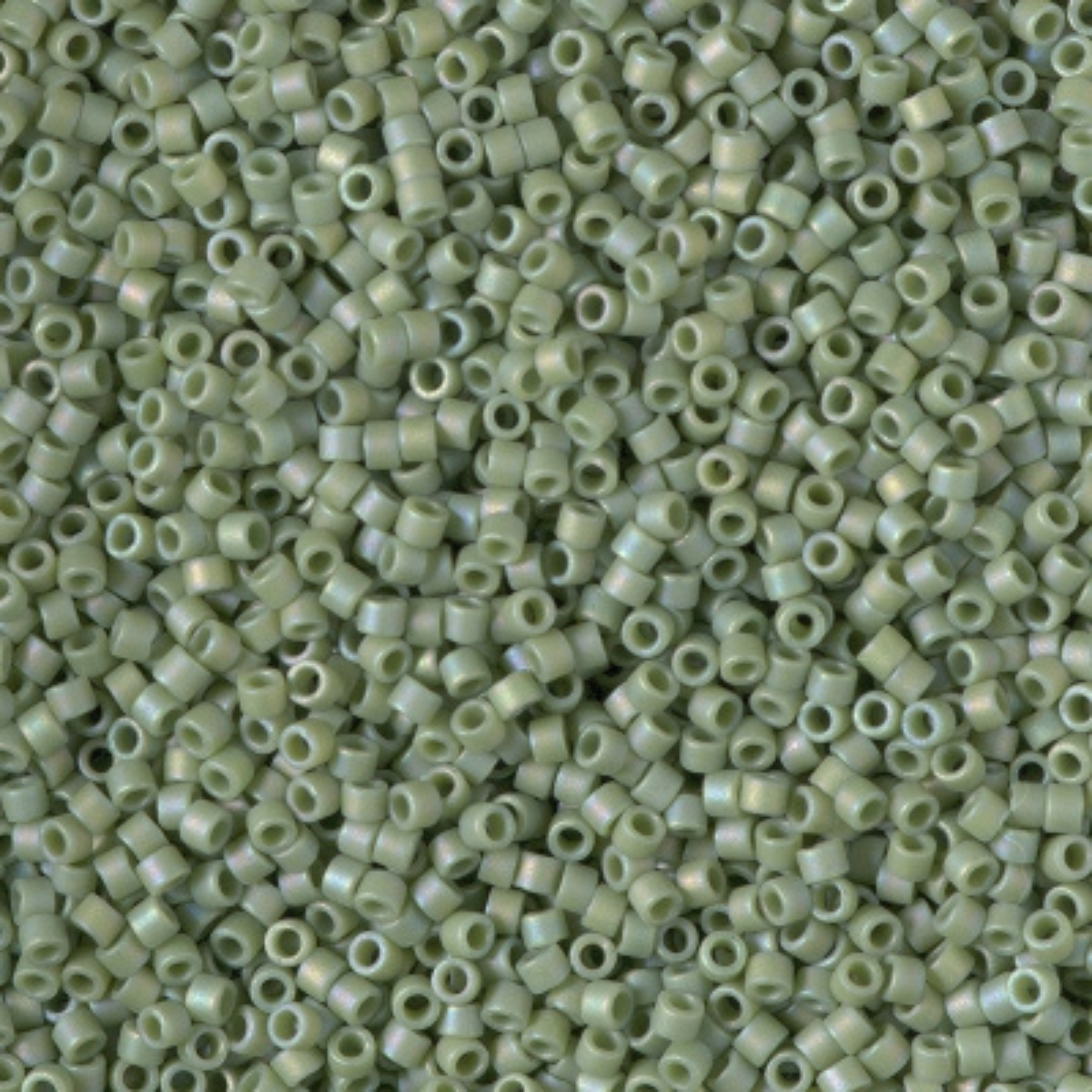 Miyuki 11/0 Delica Beads, DB2310, Opaque Frost Glaze Rainbow Kiwi, 5g