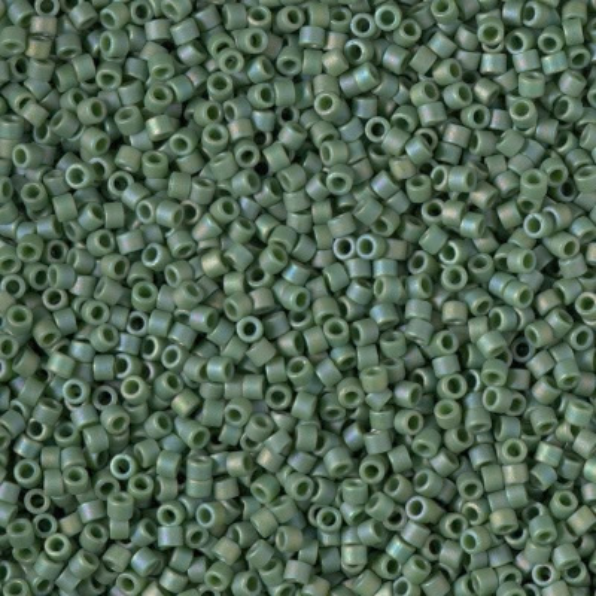 Miyuki 11/0 Delica Beads, DB2312, Opaque Frost Glaze Rainbow Shamrock, 5g