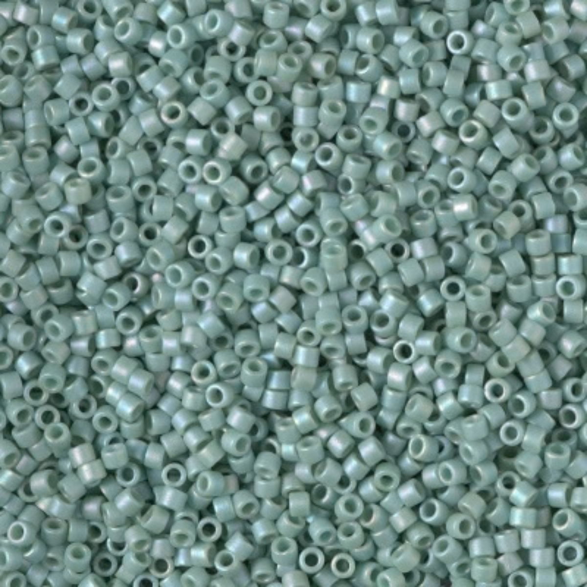 Miyuki 11/0 Delica Beads, DB2313, Opaque Frost Glaze Rainbow Celadon, 5g
