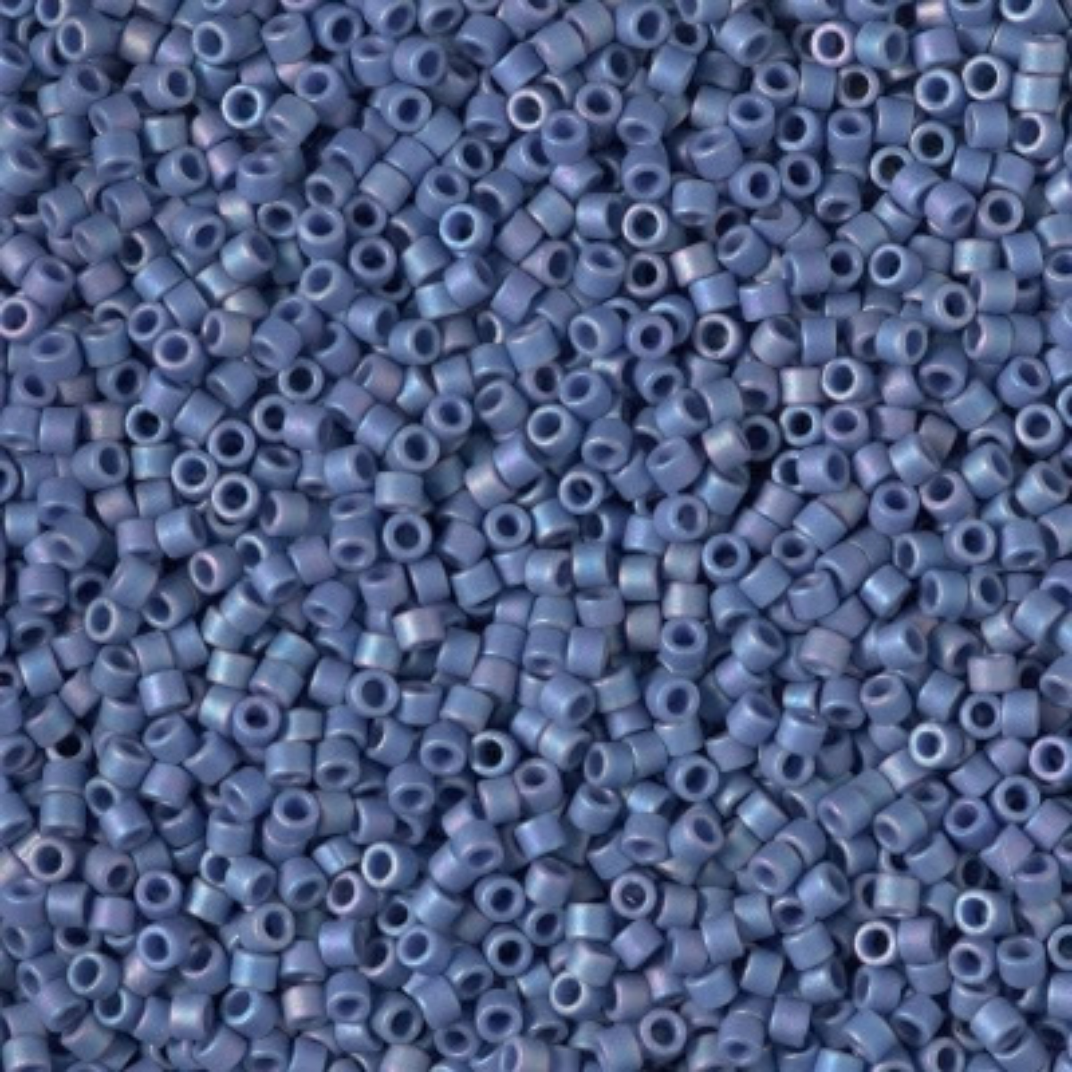 Miyuki 11/0 Delica Beads, DB2317, Opaque Frost Glaze Rainbow Nebula Blue, 5g