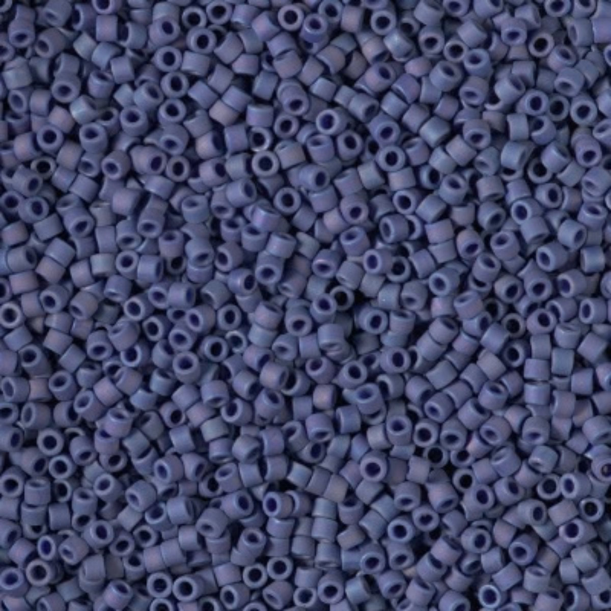 Miyuki 11/0 Delica Beads, DB2319, Opaque Frost Glaze Rainbow Navy Blue, 5g