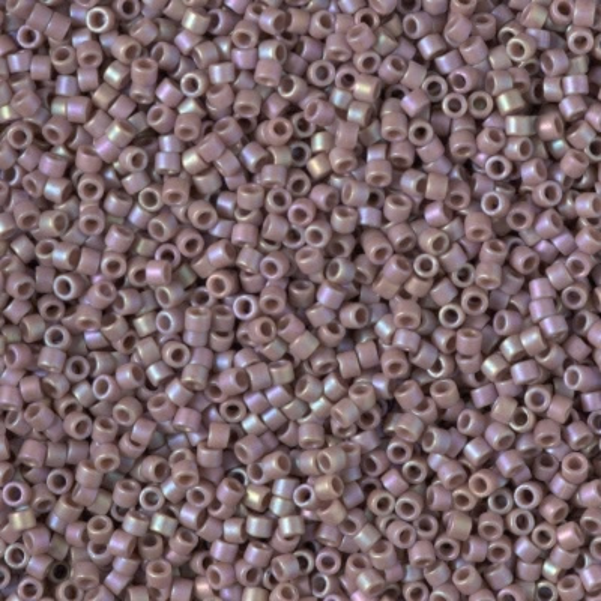 Miyuki 11/0 Delica Beads, DB2321, Opaque Frost Glaze Rainbow Amethyst, 5g