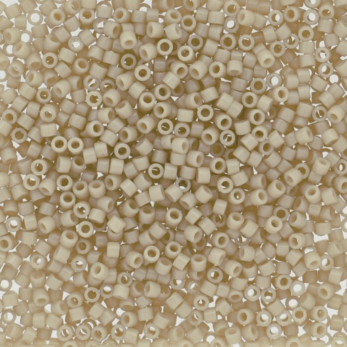 Miyuki 11/0 Delica Beads, DB2362, Duracoat Opaque Off White, 5g