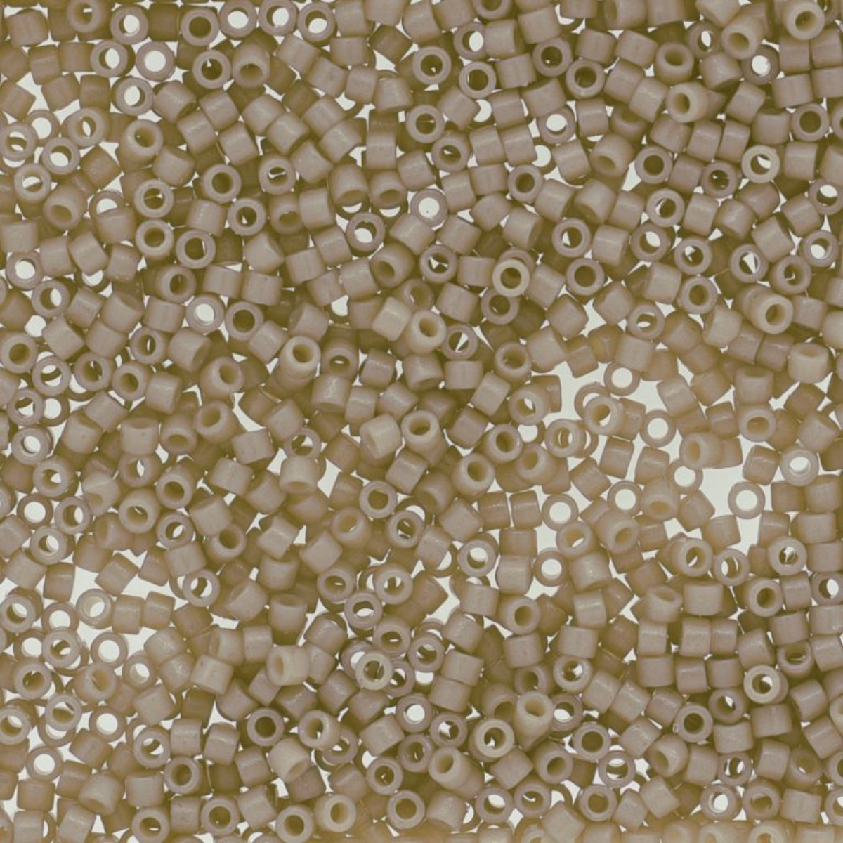 Miyuki 11/0 Delica Beads, DB2363, Duracoat Opaque Antique White, 5g
