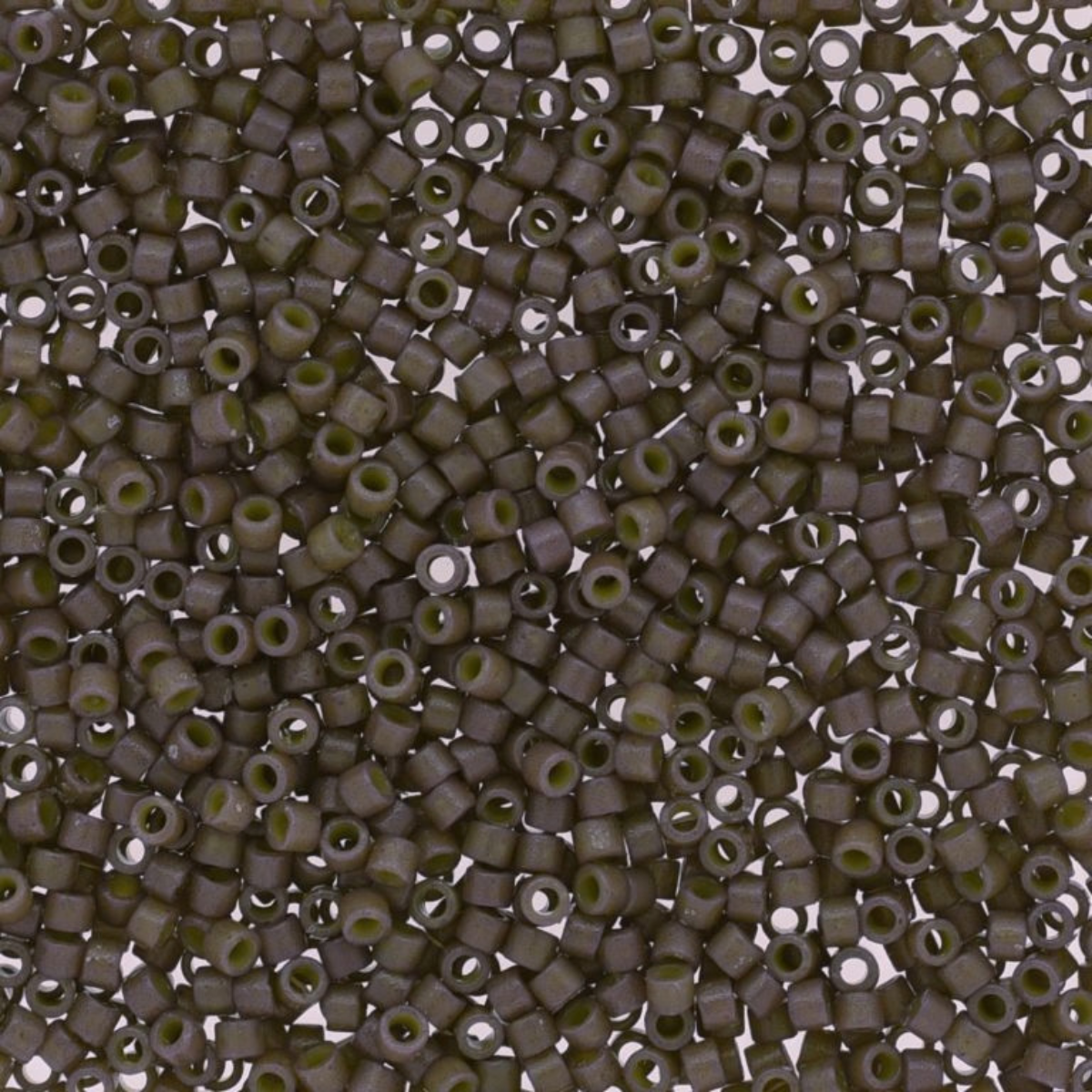 Miyuki 11/0 Delica Beads, DB2365, Duracoat Opaque Ash Grey, 5g