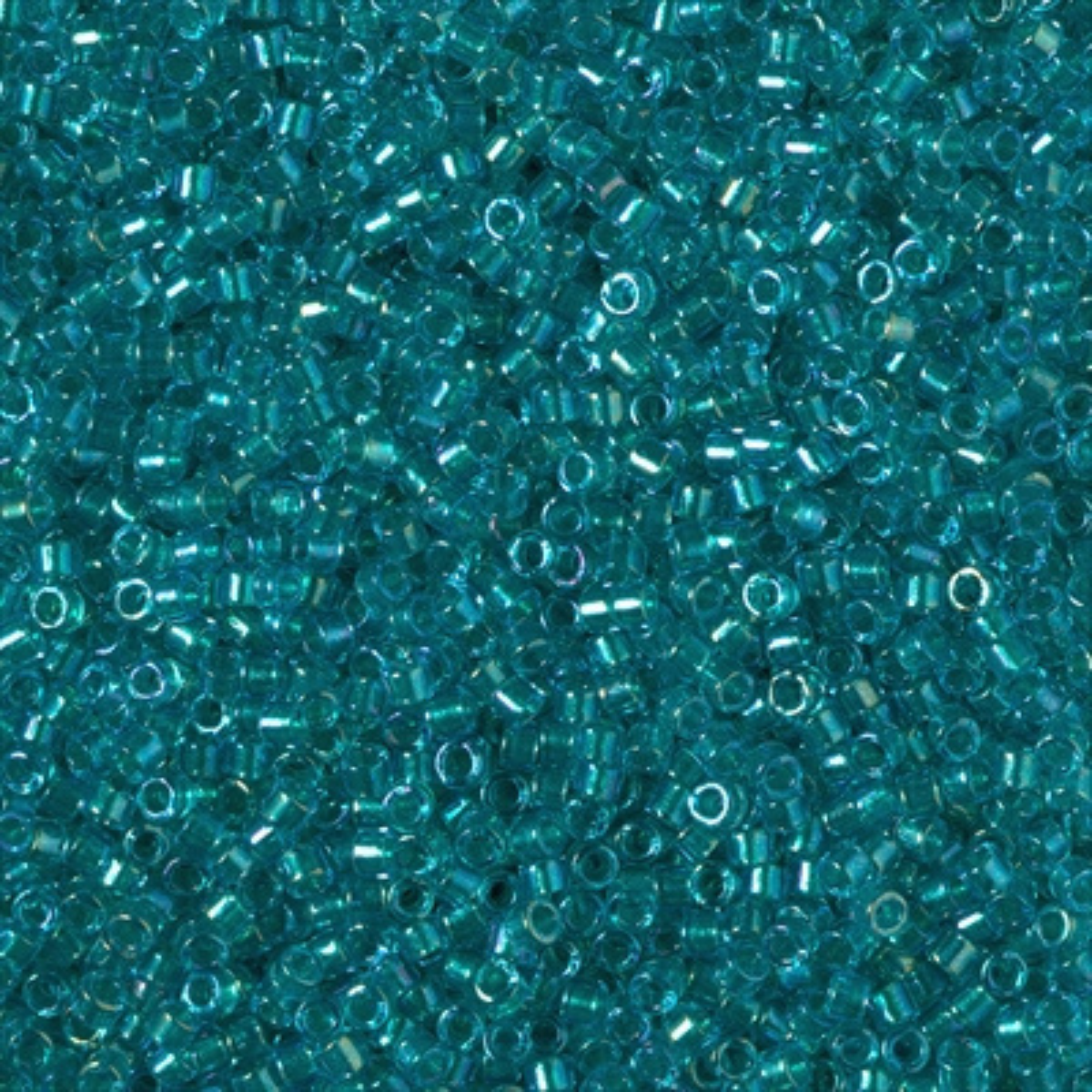 Miyuki 11/0 Delica Beads, DB2380, Fancy Lined Teal Green, 5g