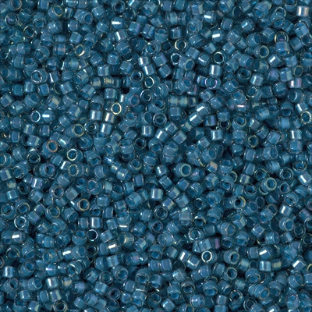 Miyuki 11/0 Delica Beads, DB2384, Fancy Lined Teal Dark Blue, 5g