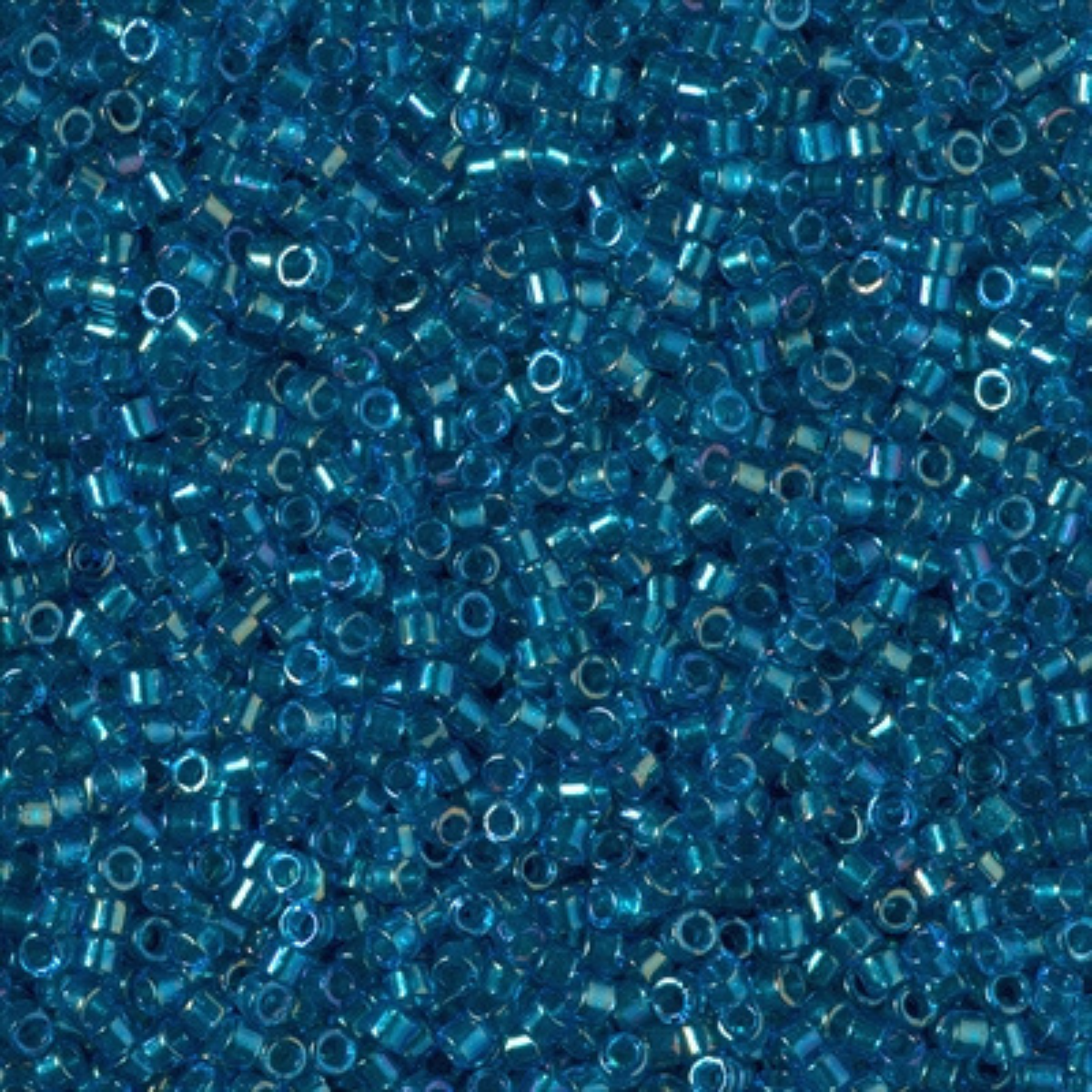 Miyuki 11/0 Delica Beads, DB2385, Fancy Lined Teal Blue, 5g
