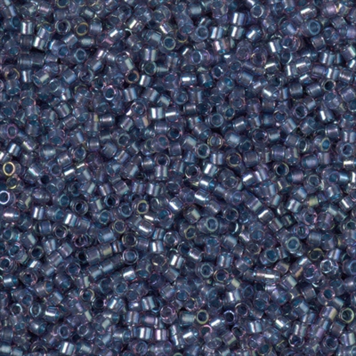 Miyuki 11/0 Delica Beads, DB2387, Fancy Lined Anchor Grey, 5g