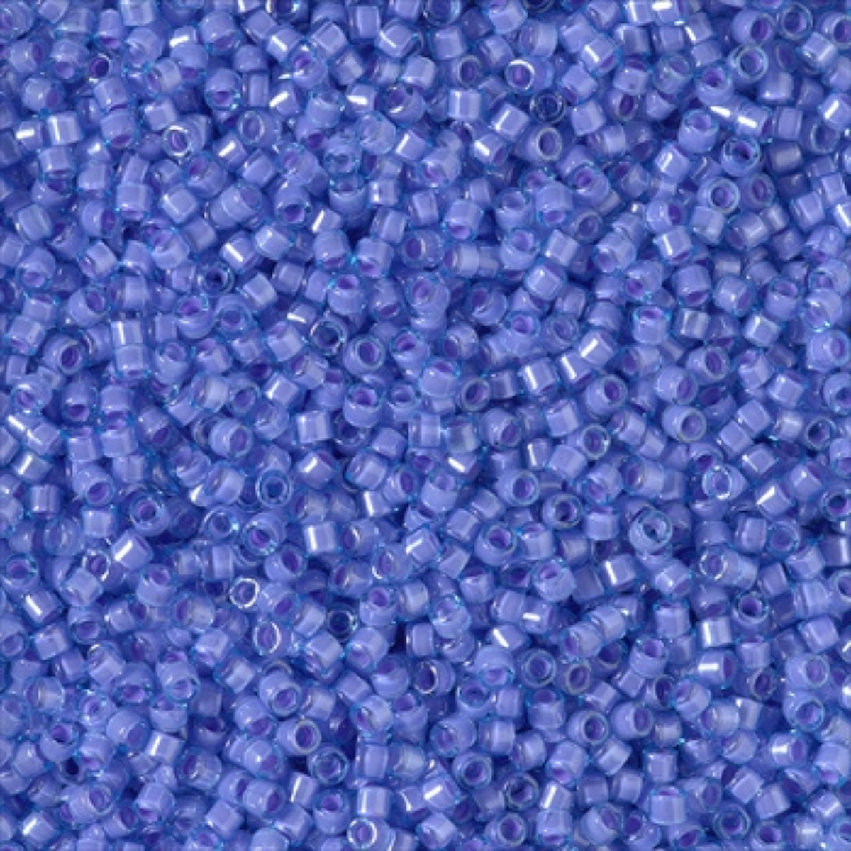 Miyuki 11/0 Delica Beads, DB2388, Fancy Lined Aqua Pink, 5g
