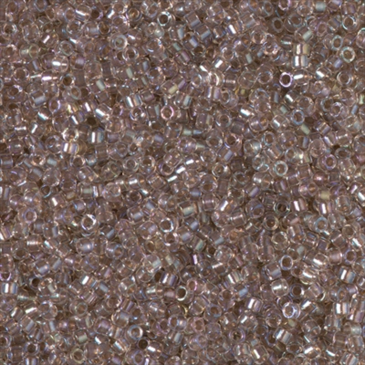 Miyuki 11/0 Delica Beads, DB2395, Fancy Lined Rose Taupe, 5g