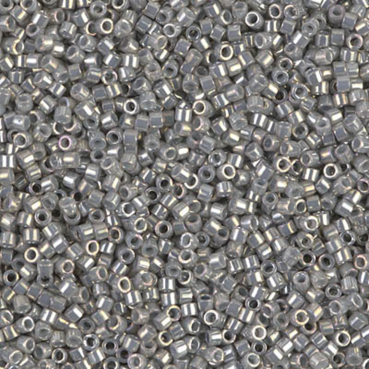 Miyuki 11/0 Delica Beads, DB0251, Galvanized Gray Luster, 5g
