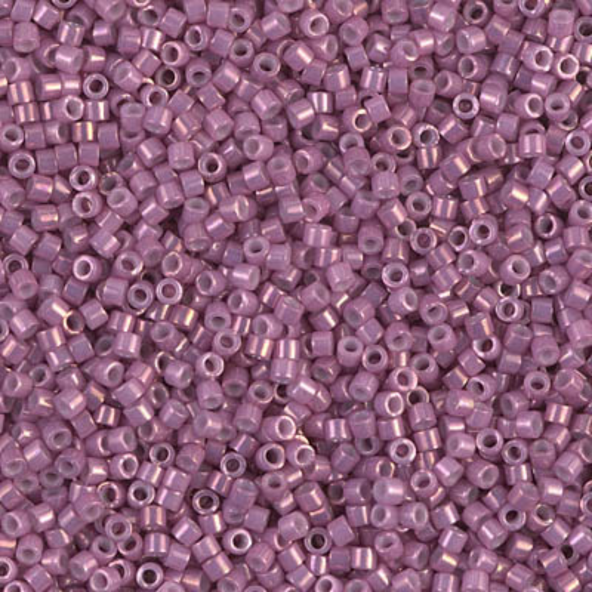 Miyuki 11/0 Delica Beads, DB0253, Opaque Mauve Pink Luster, 5g