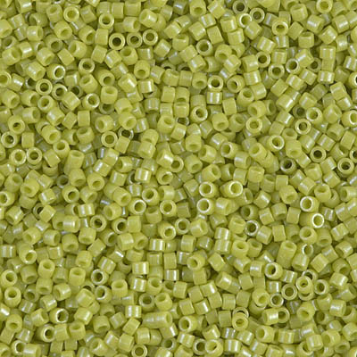 Miyuki 11/0 Delica Beads, DB0262, Opaque Chartreuse Luster, 5g