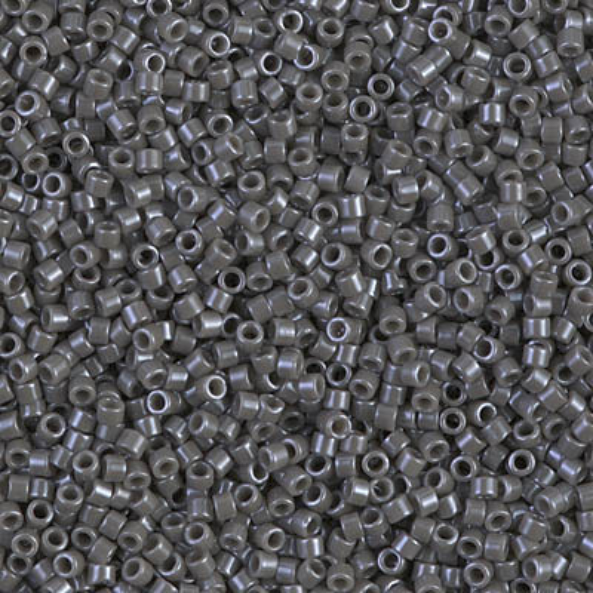 Miyuki 11/0 Delica Beads, DB0268-1, Opaque Smoke Luster, 5g