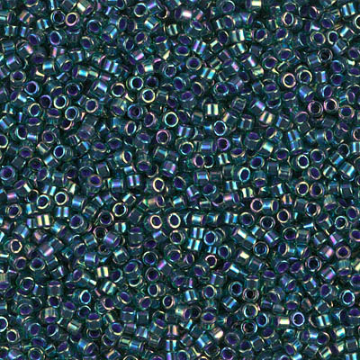 Miyuki 11/0 Delica Beads, DB0276, Teal Luster Iris, 5g