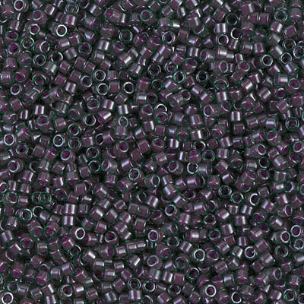 Miyuki 11/0 Delica Beads, DB0279, Lined Cranberry Luster, 5g