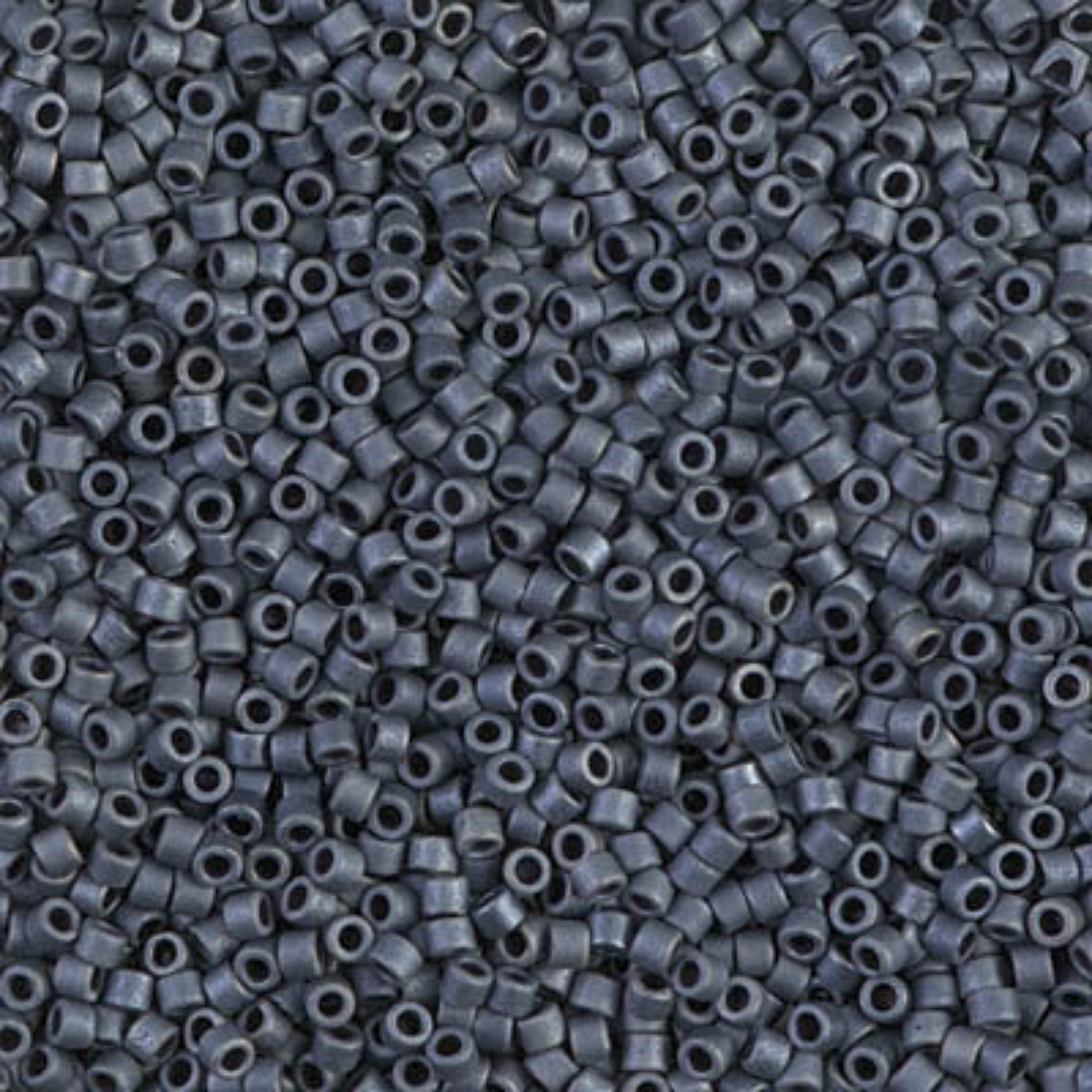 Miyuki 11/0 Delica Beads, DB0301, Matte Blue Gray, 5g