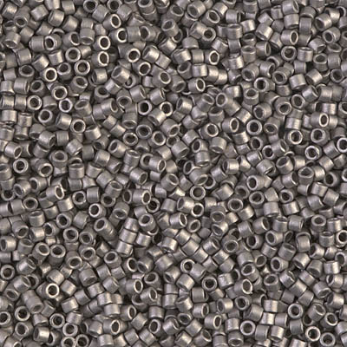 Miyuki 11/0 Delica Beads, DB0321, Metallic Matte Silver, 5g