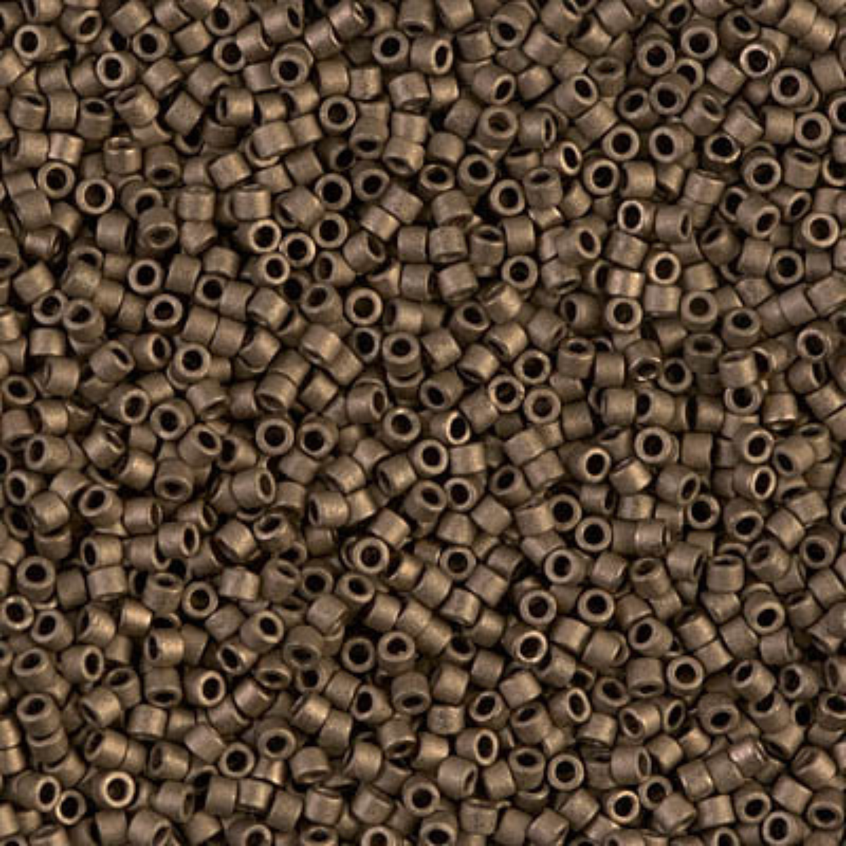 Miyuki 11/0 Delica Beads, DB0322, Metallic Matte Gold, 5g