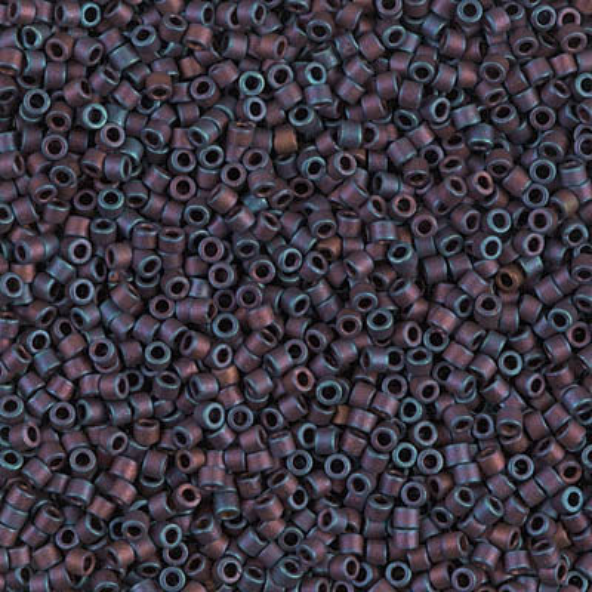 Miyuki 11/0 Delica Beads, DB0323, Metallic Matte Purple Iris, 5g