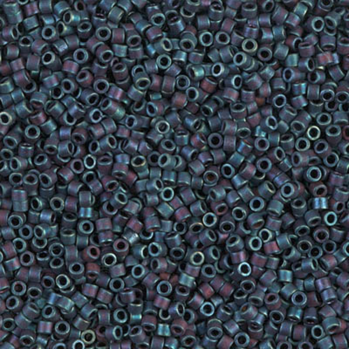 Miyuki 11/0 Delica Beads, DB0325, Metallic Matte Blue Iris, 5g