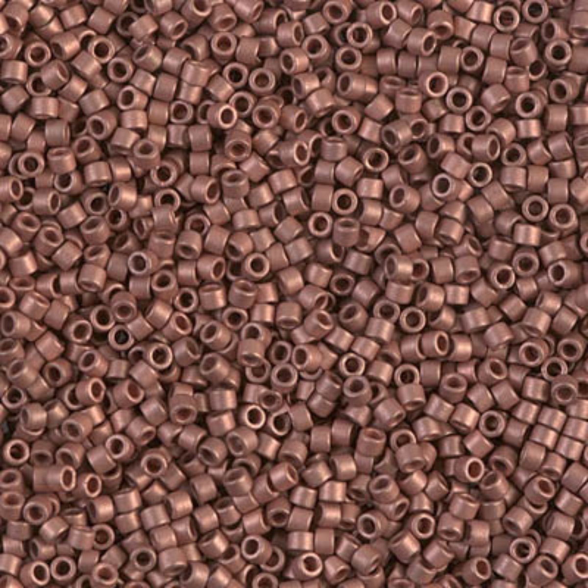 Miyuki 11/0 Delica Beads, DB0340, Matte Copper Plated, 5g