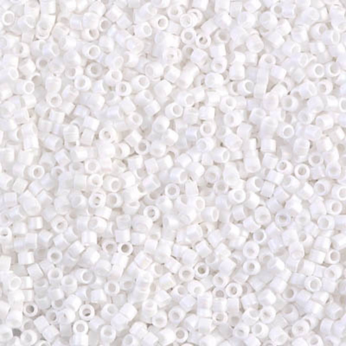Miyuki 11/0 Delica Beads, DB0351, Matte White, 5g, 50g