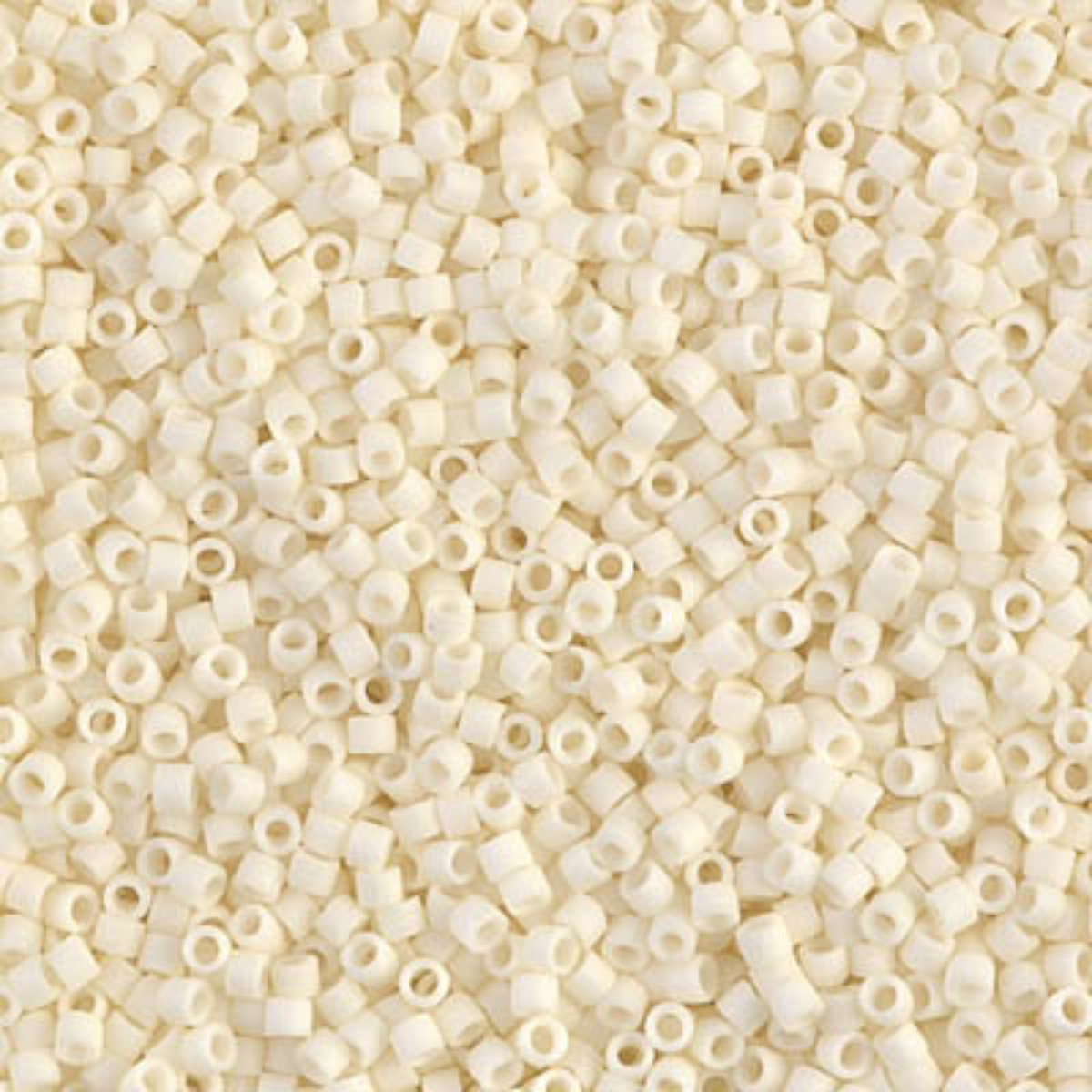 Miyuki 11/0 Delica Beads, DB0352, Matte Cream, 5g