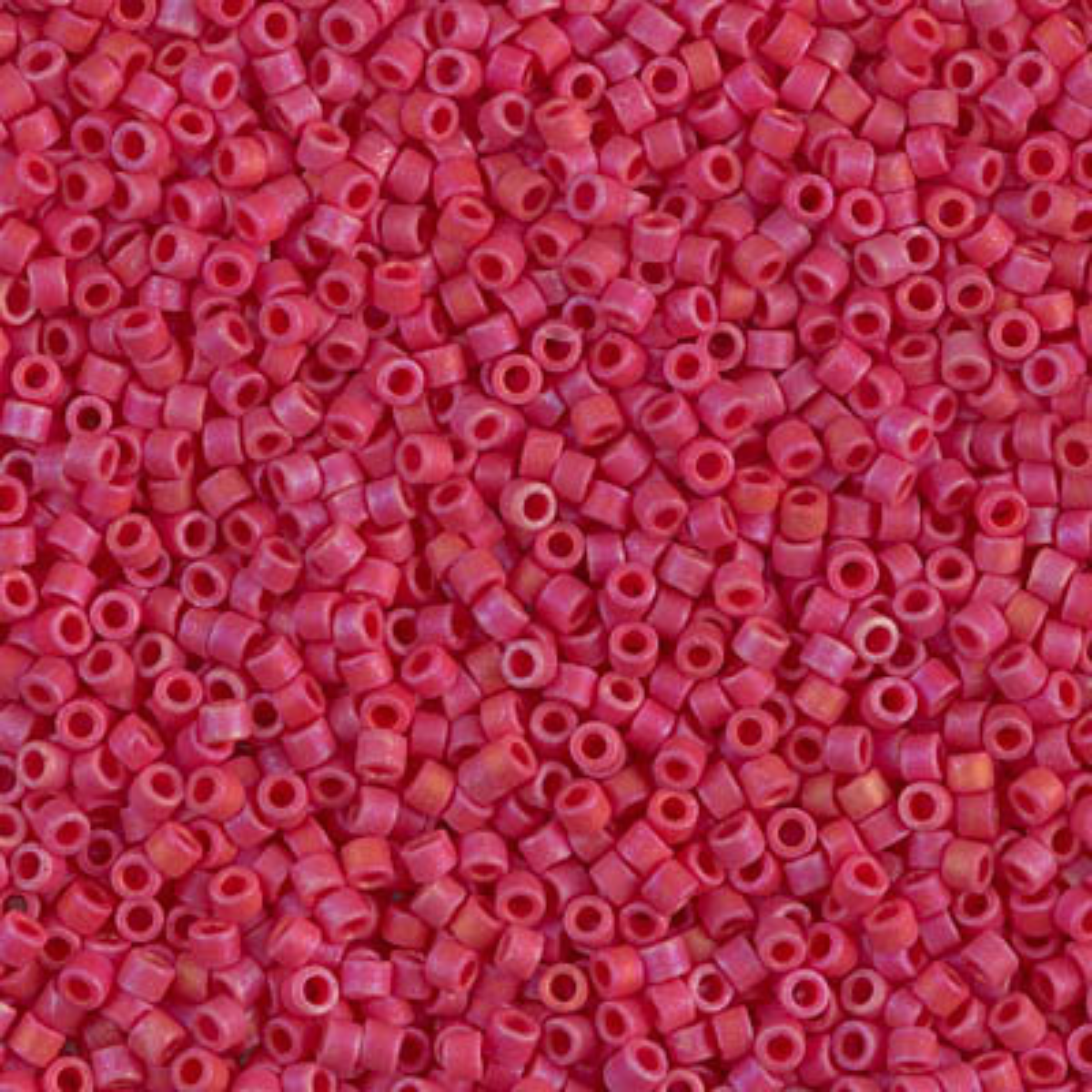 Miyuki 11/0 Delica Beads, DB0362, Matte Red, 5g