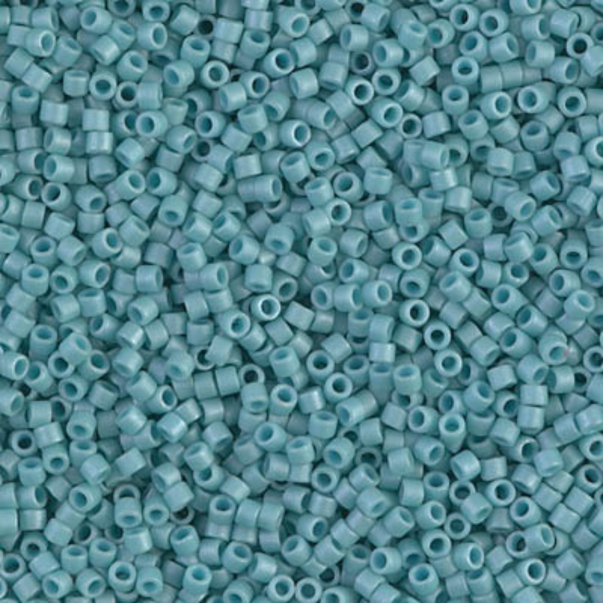 Miyuki 11/0 Delica Beads, DB0375, Metallic Matte Light Aquamarine, 5g