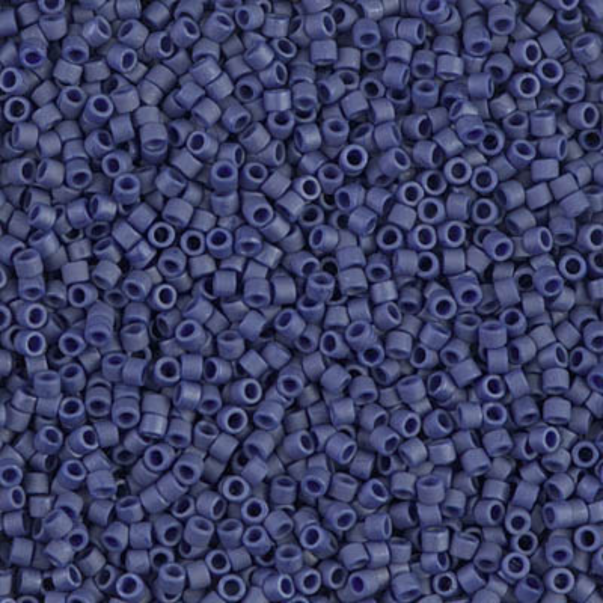 Miyuki 11/0 Delica Beads, DB0377, Metallic Matte Dark Gray Blue, 5g