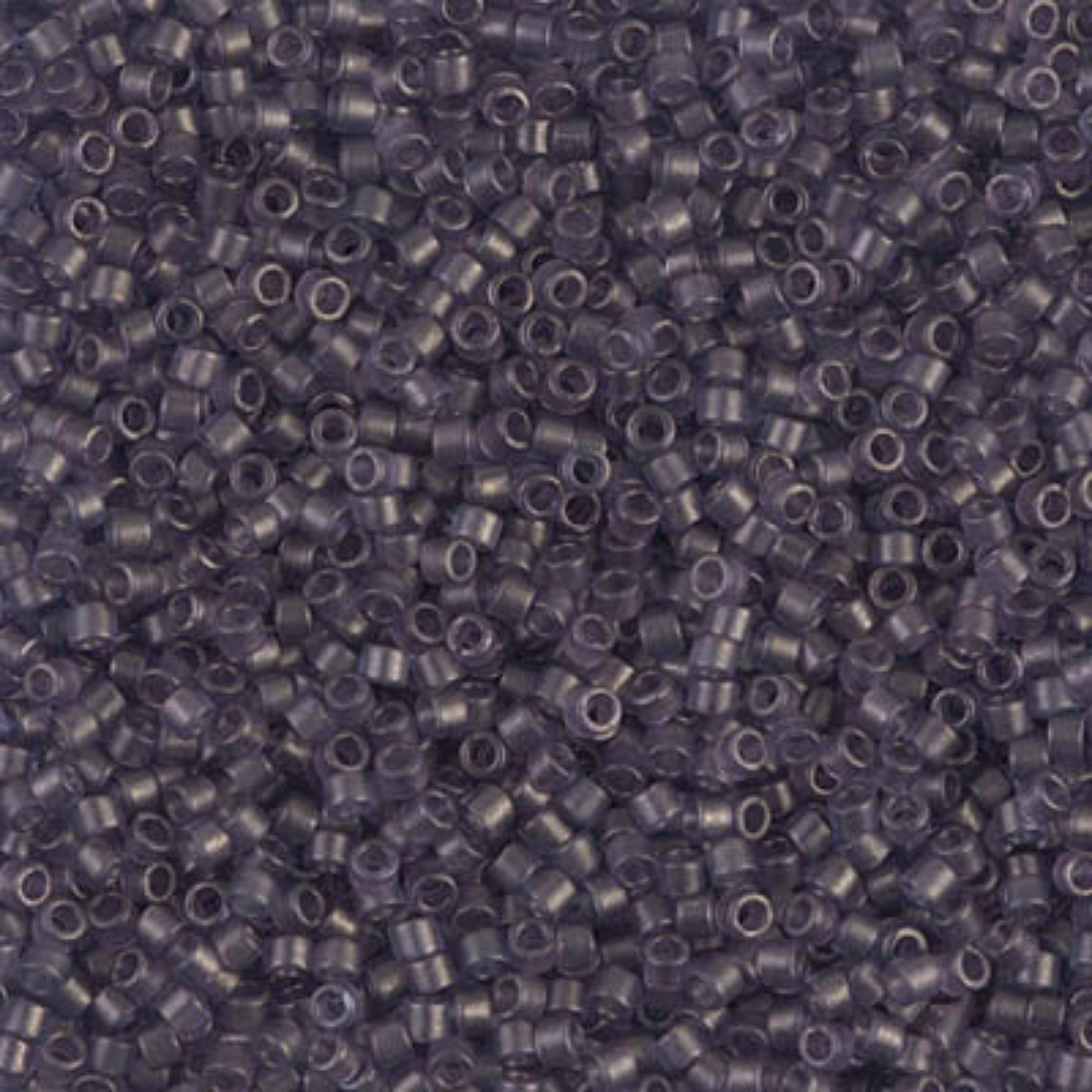 Miyuki 11/0 Delica Beads, DB0386, Matte Transparent Dried Lavender, 5g