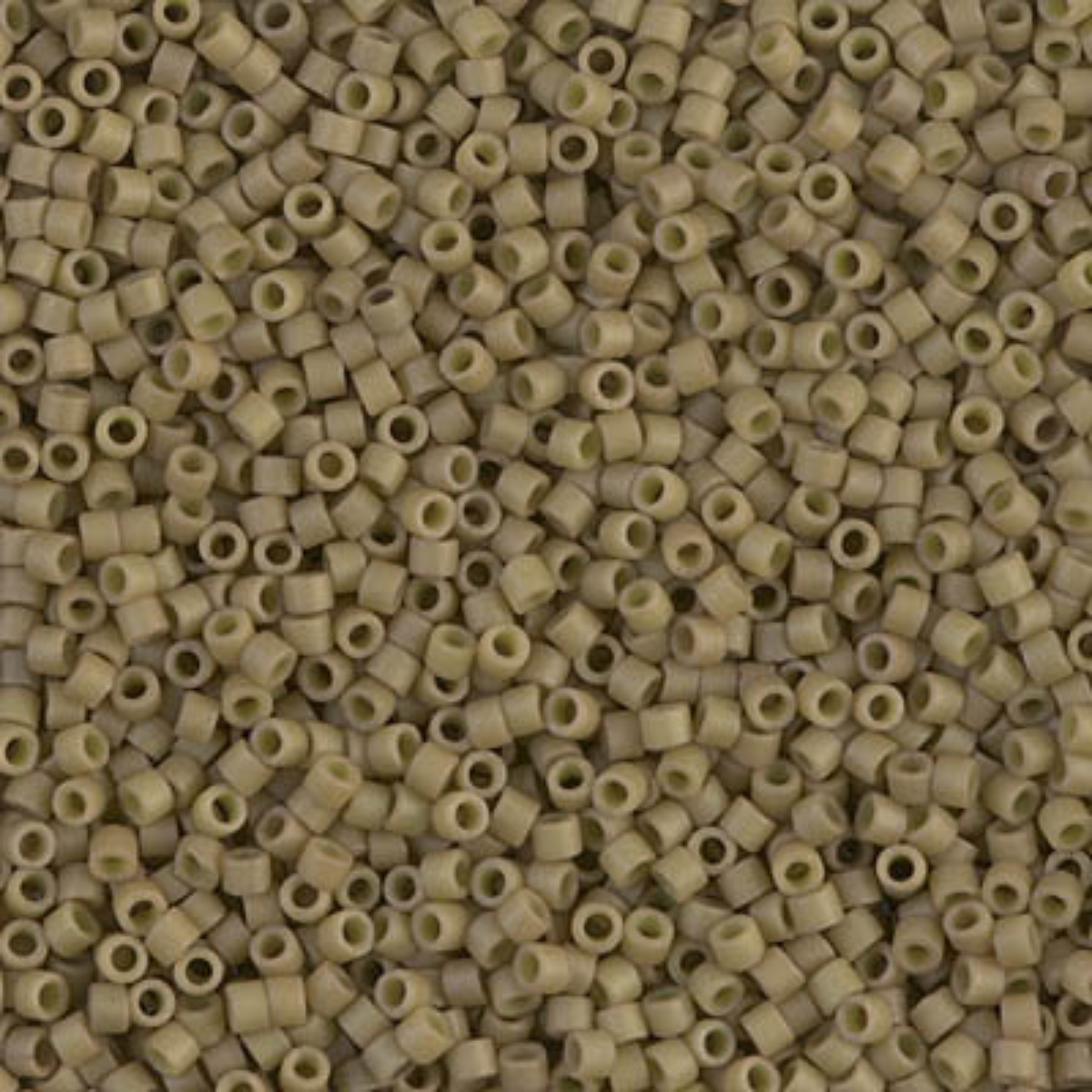Miyuki 11/0 Delica Beads, DB0390, Matte Opaque Green Tea, 5g
