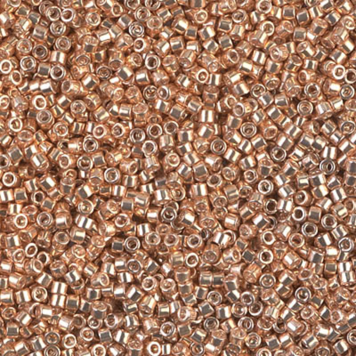 Miyuki 11/0 Delica Beads, DB0411, Galvanized Gold, 5g