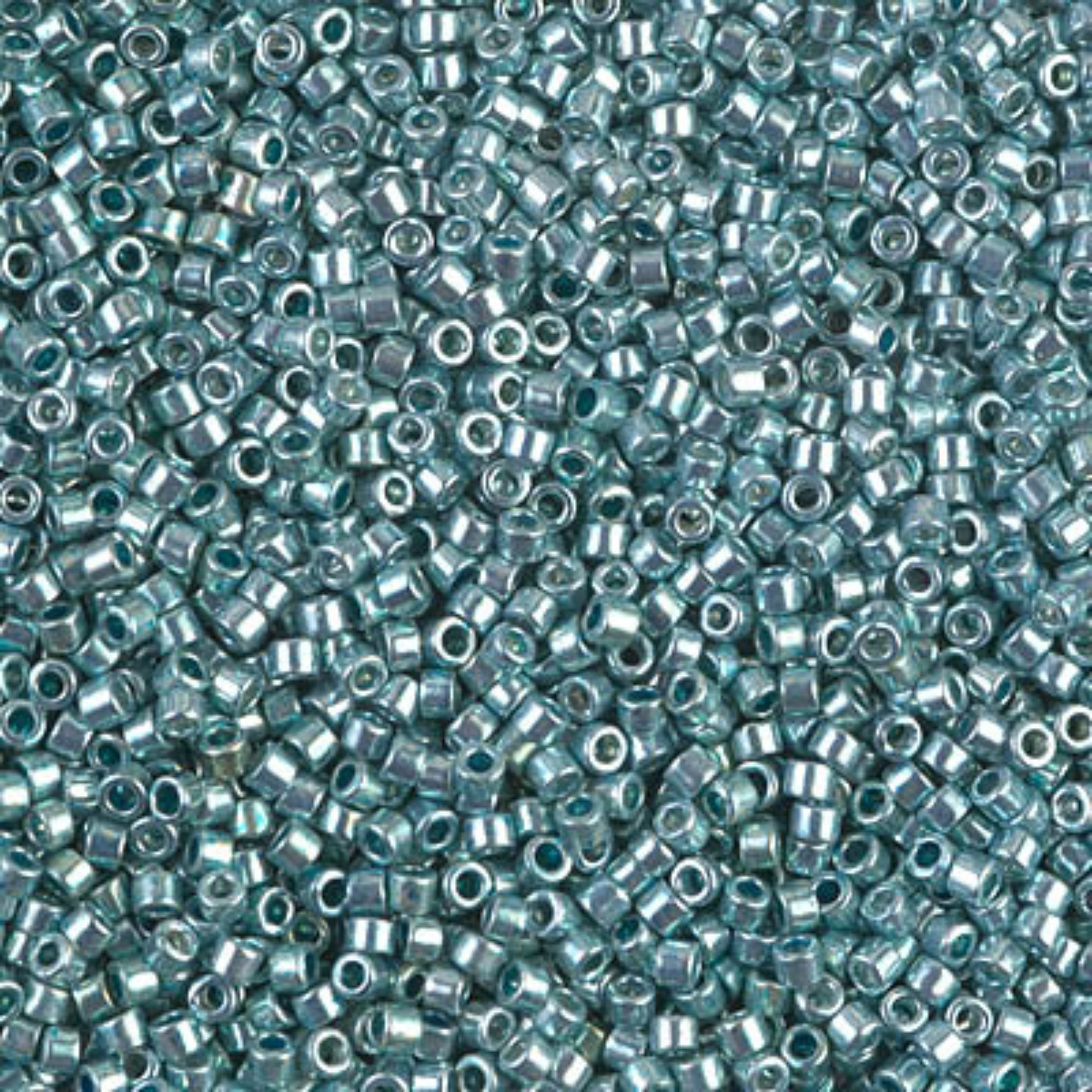Miyuki 11/0 Delica Beads, DB0416, Galvanized Seafoam, 5g