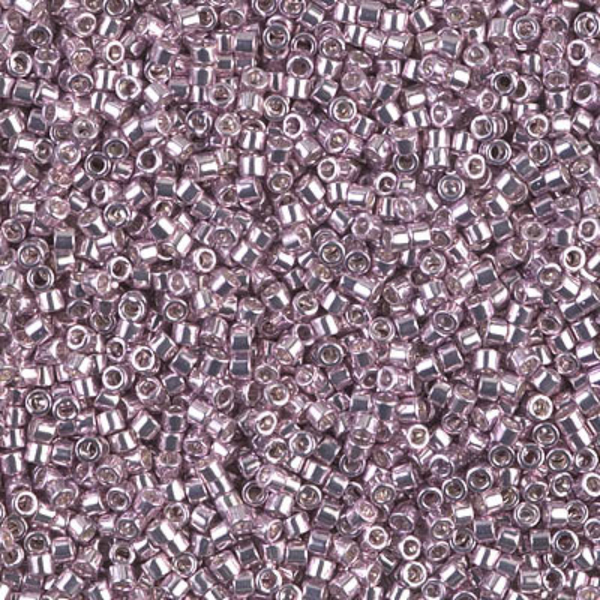 Miyuki 11/0 Delica Beads, DB0419, Galvanized Dark Rose, 5g