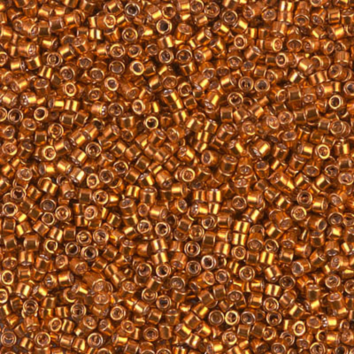 Miyuki 11/0 Delica Beads, DB0421, Galvanized Tangerine, 5g