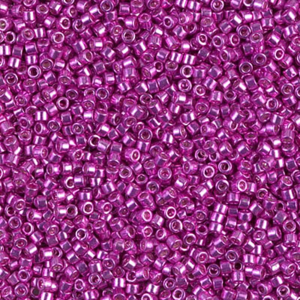 Miyuki 11/0 Delica Beads, DB0425, Galvanized Bright Pink, 5g