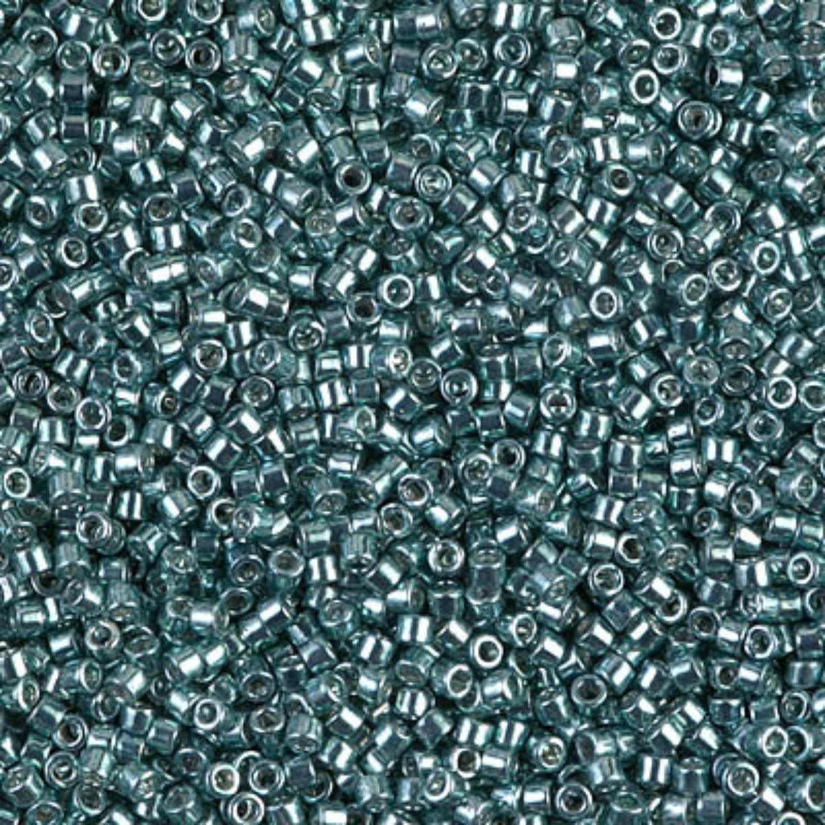 Miyuki 11/0 Delica Beads, DB0432, Galvanized Peacock Blue, 5g