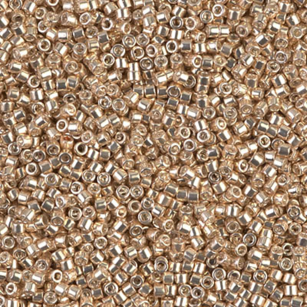 Miyuki 11/0 Delica Beads, DB0433, Galvanized Champagne, 5g