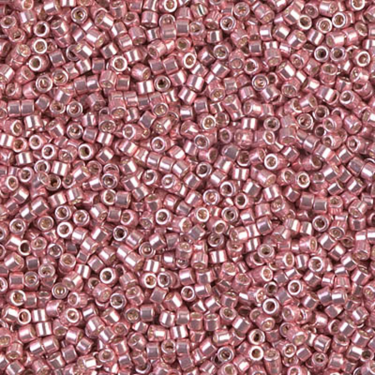Miyuki 11/0 Delica Beads, DB0435, Galvanized Pink Blush, 5g