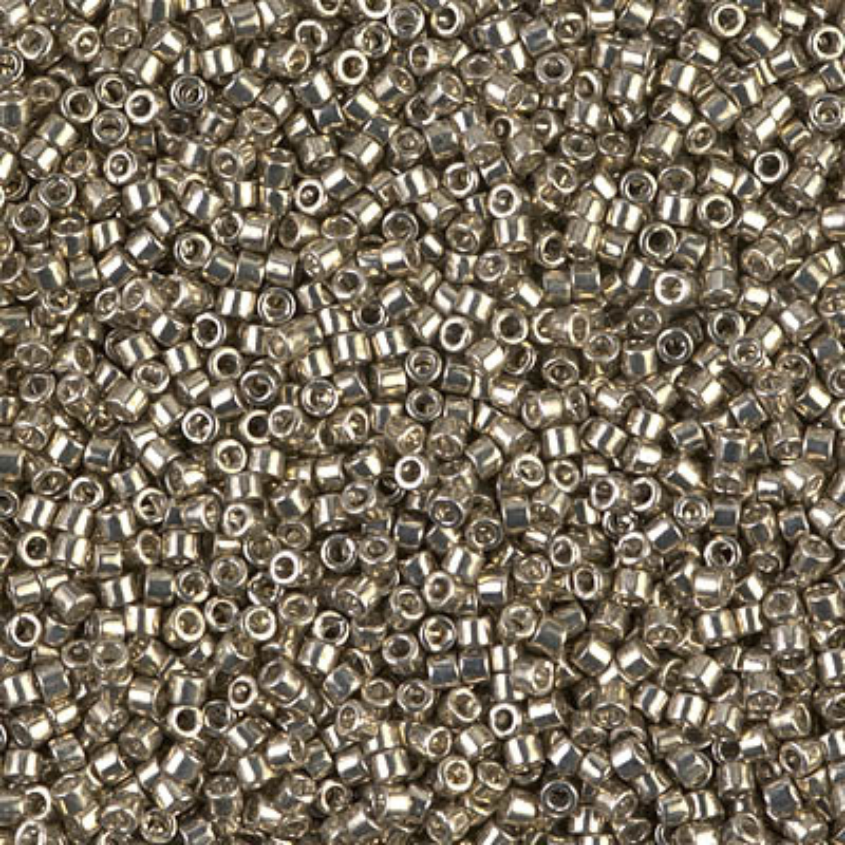 Miyuki 11/0 Delica Beads, DB0436, Galvanized Pewter, 5g
