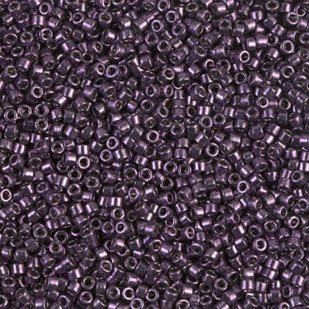 Miyuki 11/0 Delica Beads, DB0455, Galvanized Plum, 5g