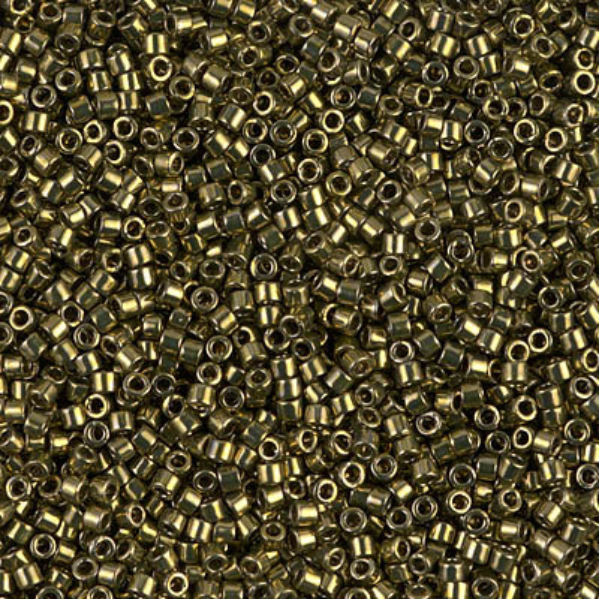 Miyuki 11/0 Delica Beads, DB0456, Galvanized Olive, 5g