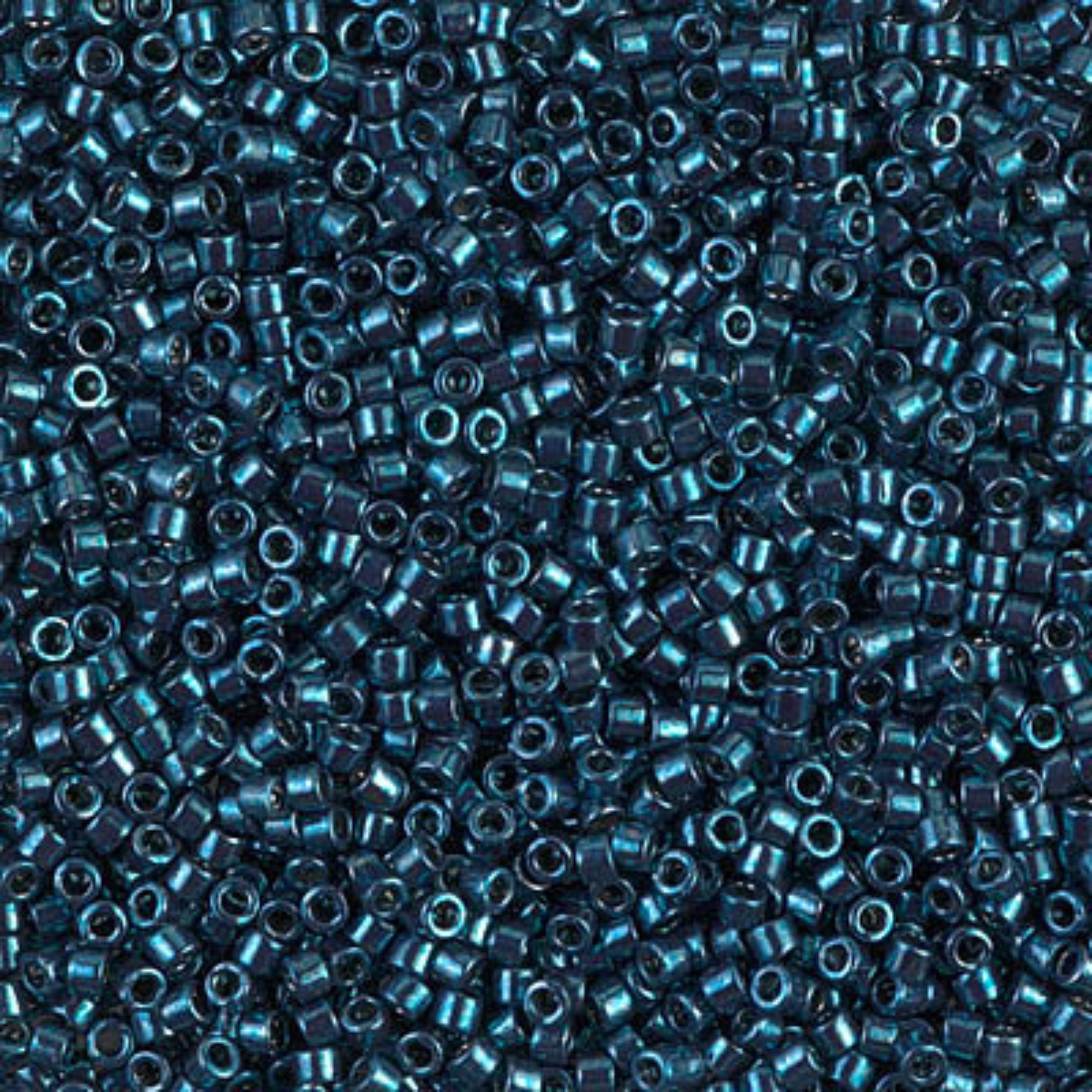 Miyuki 11/0 Delica Beads, DB0459, Galvanized Dark Teal, 5g