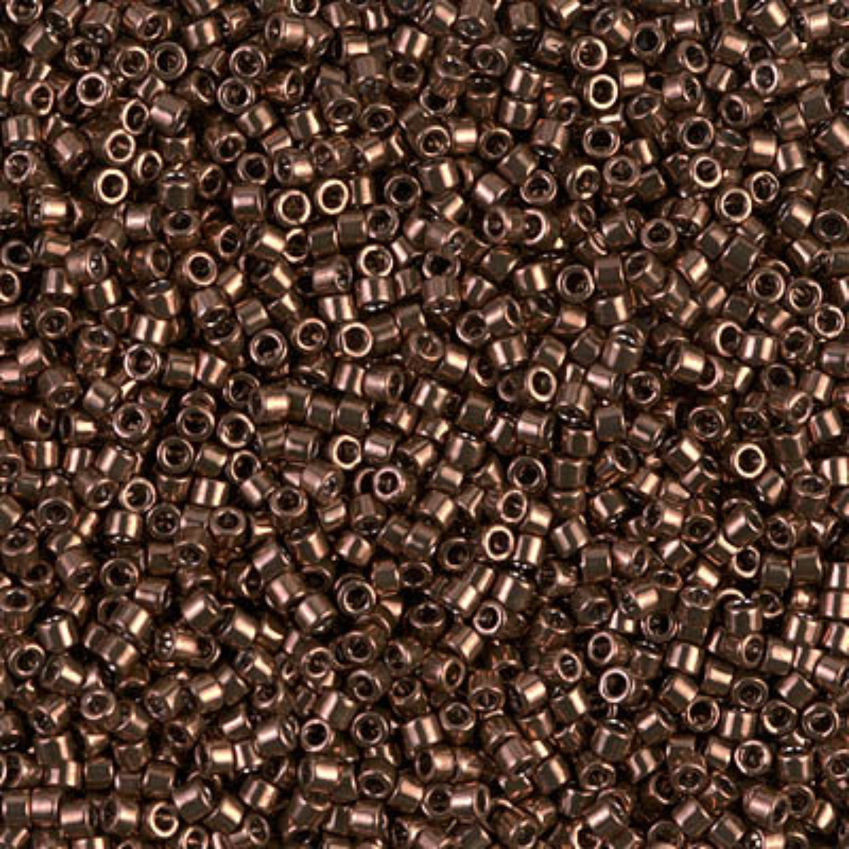 Miyuki 11/0 Delica Beads, DB0460, Galvanized Rose Gold, 5g