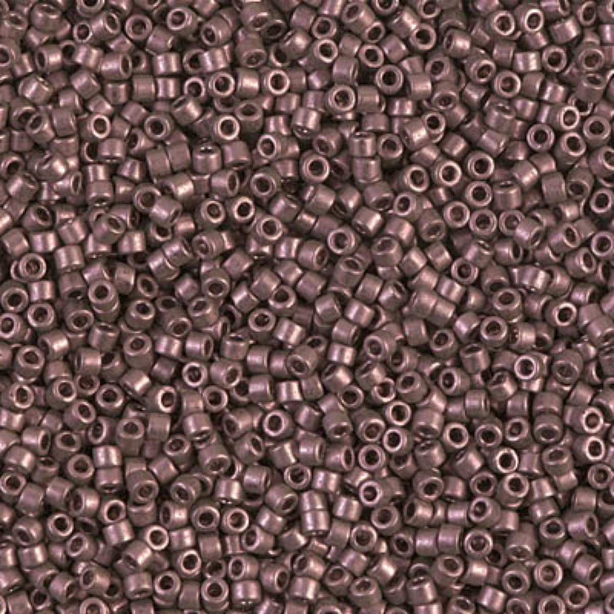 Miyuki 11/0 Delica Beads, DB0462, Galvanized Dark Gray/Mauve, 5g