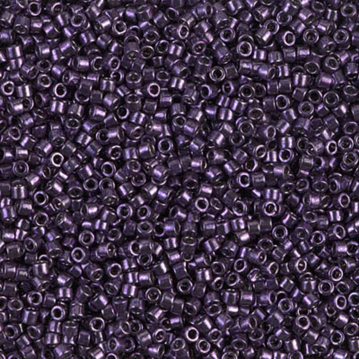 Miyuki 11/0 Delica Beads, DB0464, Galvanized Dark Purple, 5g