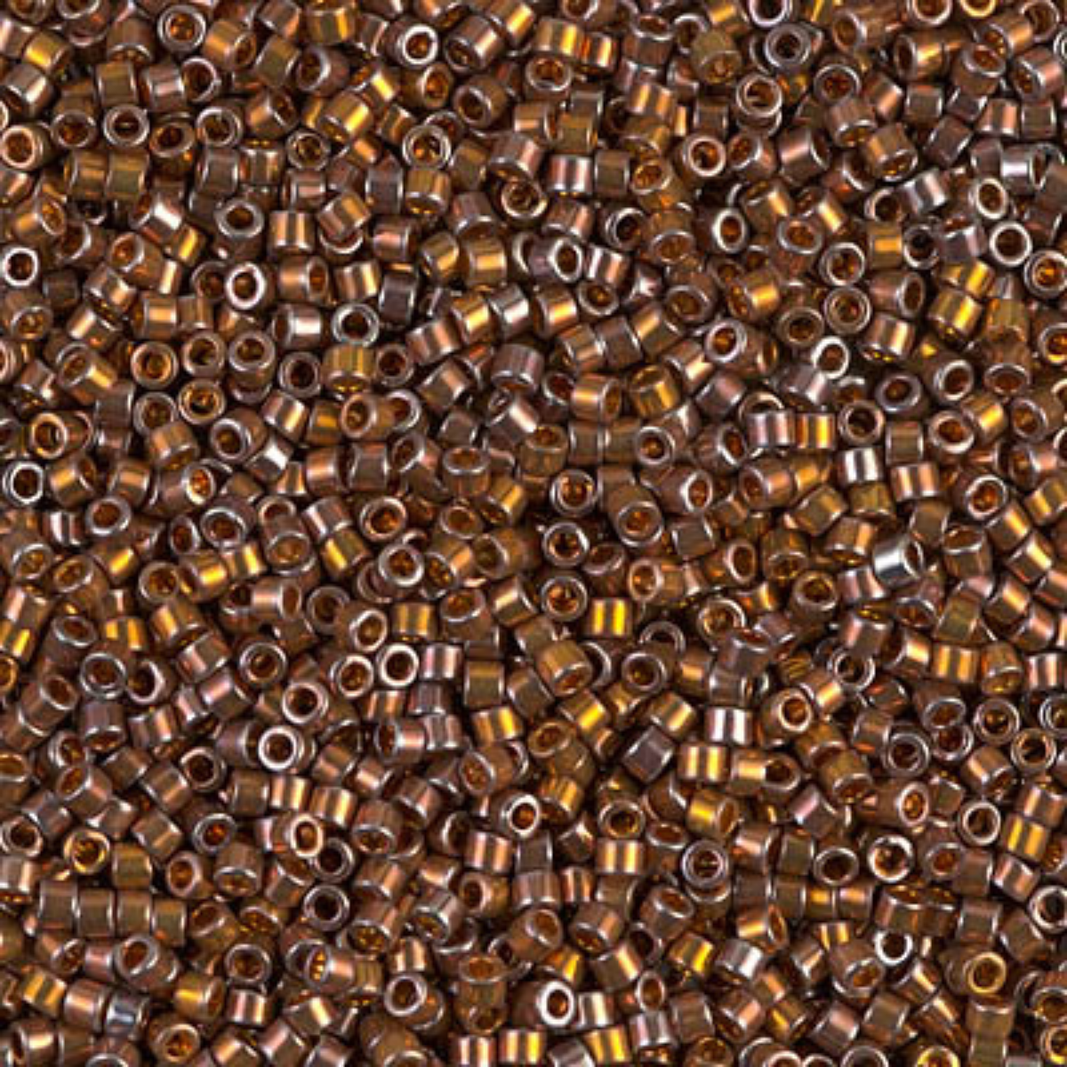 Miyuki 11/0 Delica Beads, DB0506, 24KT Gold Dark Red, 5g